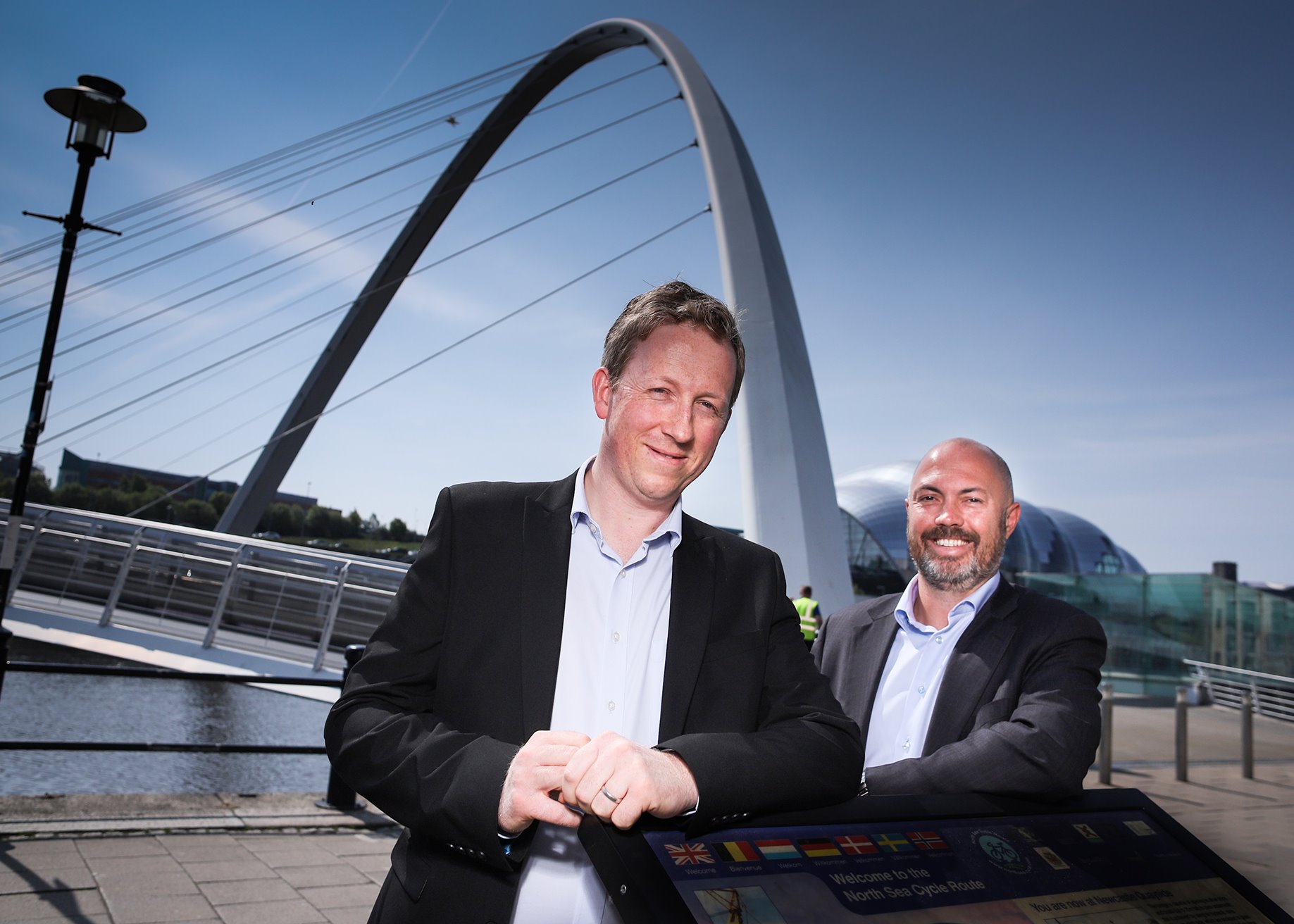 (L-R) Andrew Cawkwell is pictured with Ian McElroy, Chief Executive of Tier One Capital